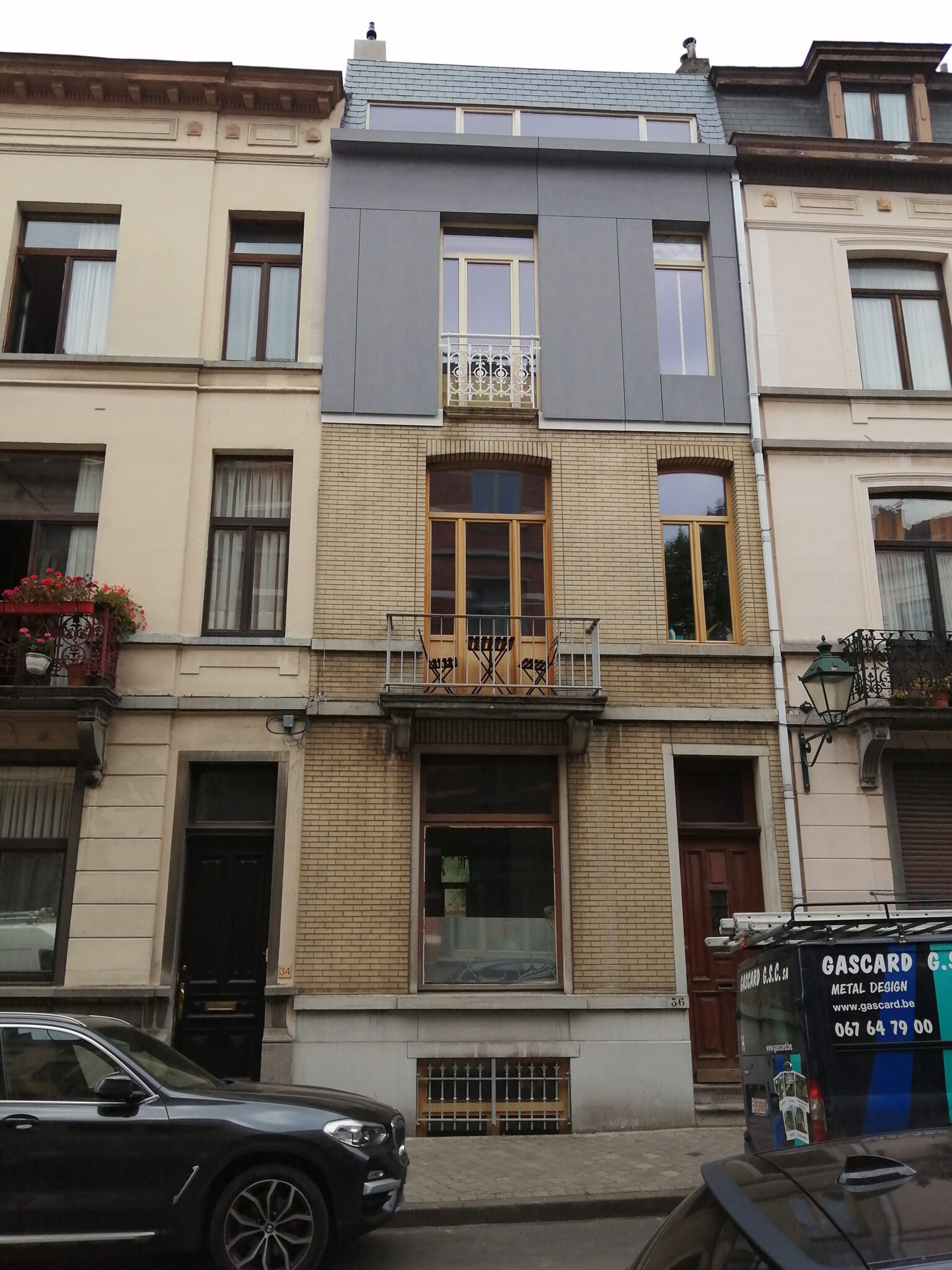 extra verdieping op een woning in Sint-Gilles